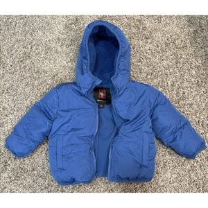 Swiss Tech Jacket Coat Puffer Baby Toddler Kids 18 Month Blue Full Zip